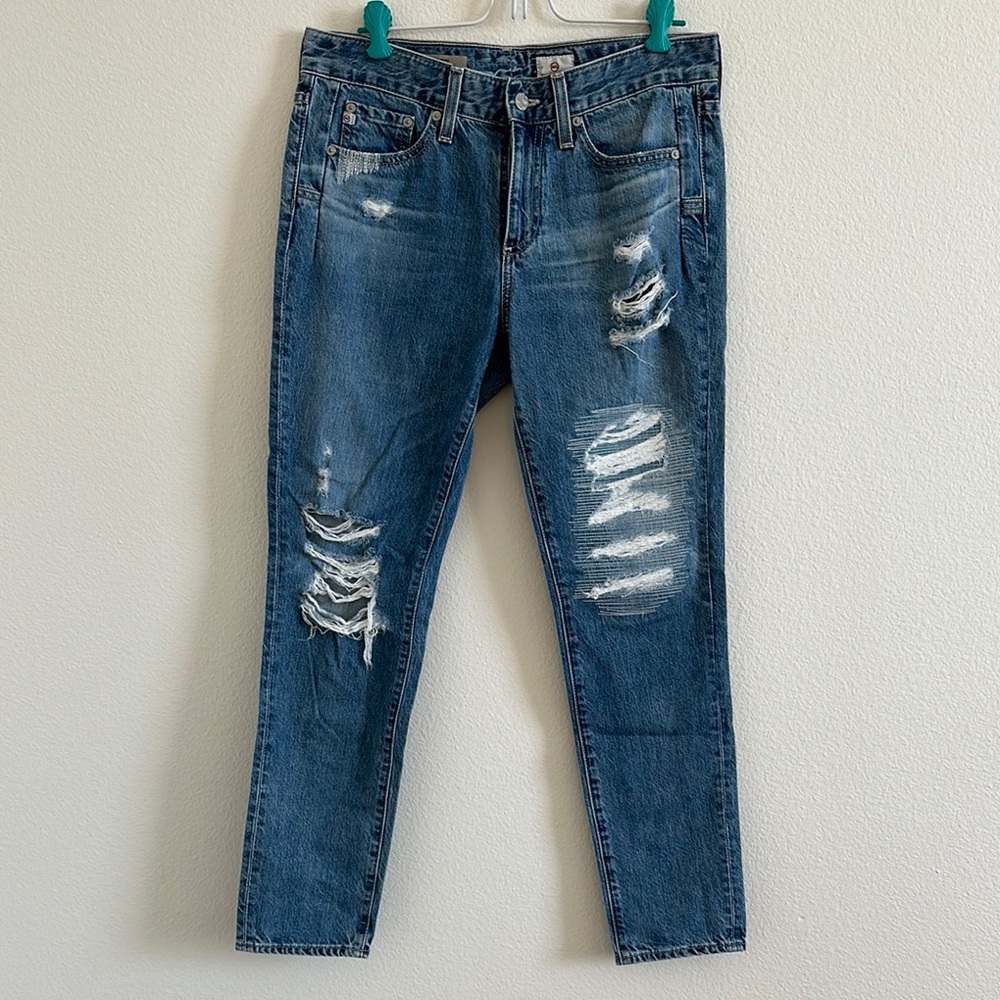 AG The Beau Slouchy Skinny Jeans blue jeans